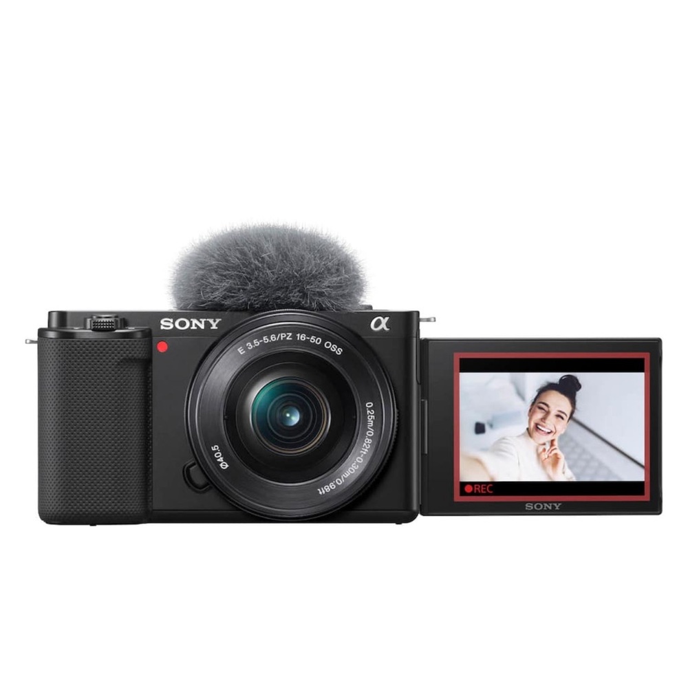 Sony Black Digital Camera with Flip Screen